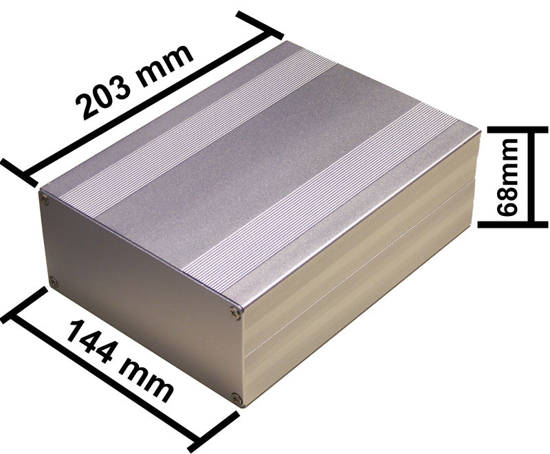 Aluminum Project Box Enclosure Case Electronic DIY 203x144x68mm-Big