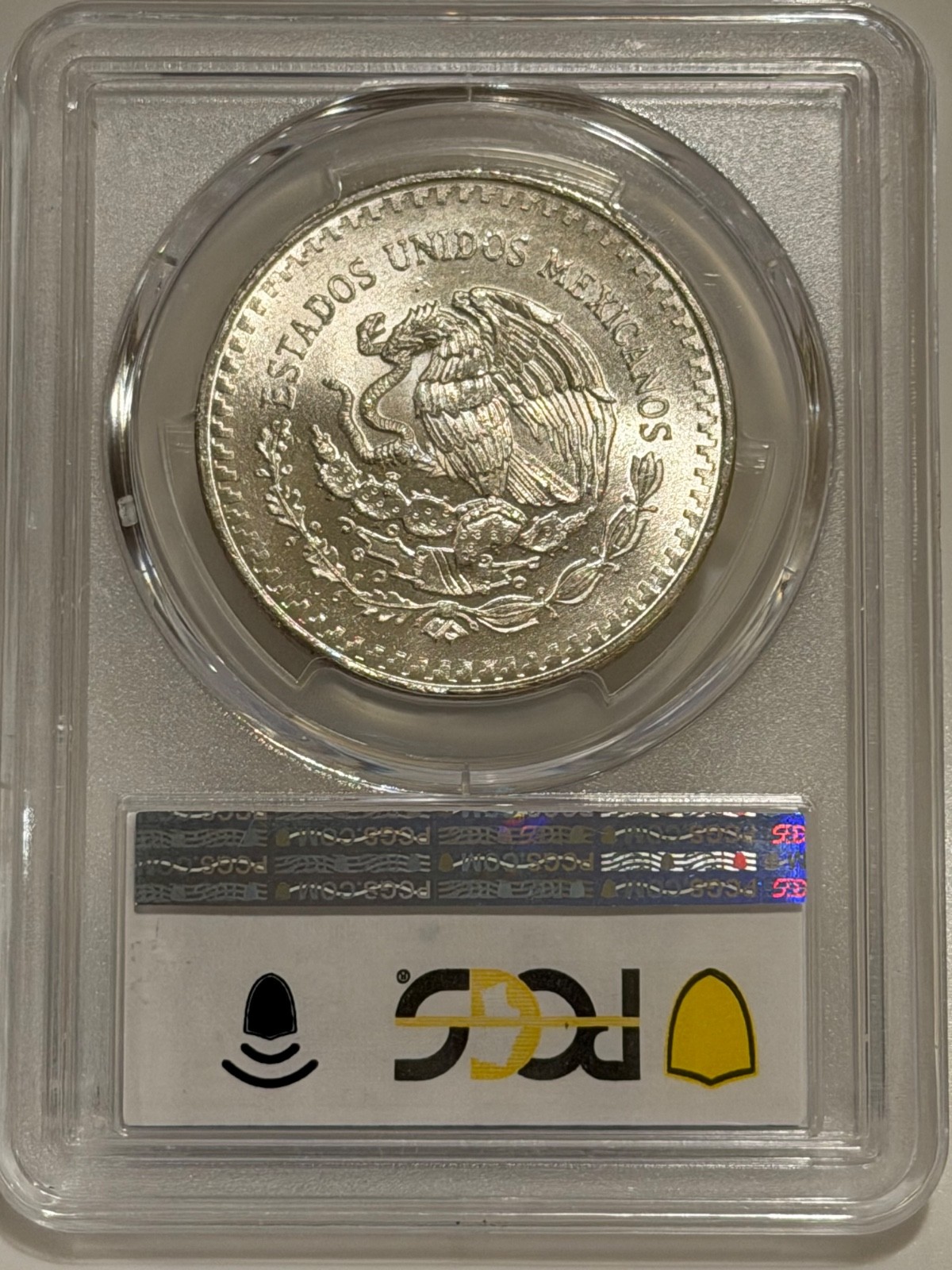 1982 Mo Mexico Silver Onza Libertad PCGS MS66