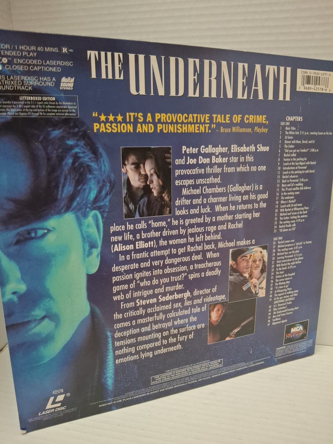 THE UNDERNEATH (1994 LASERDISC)Peter Gallagher,gr
