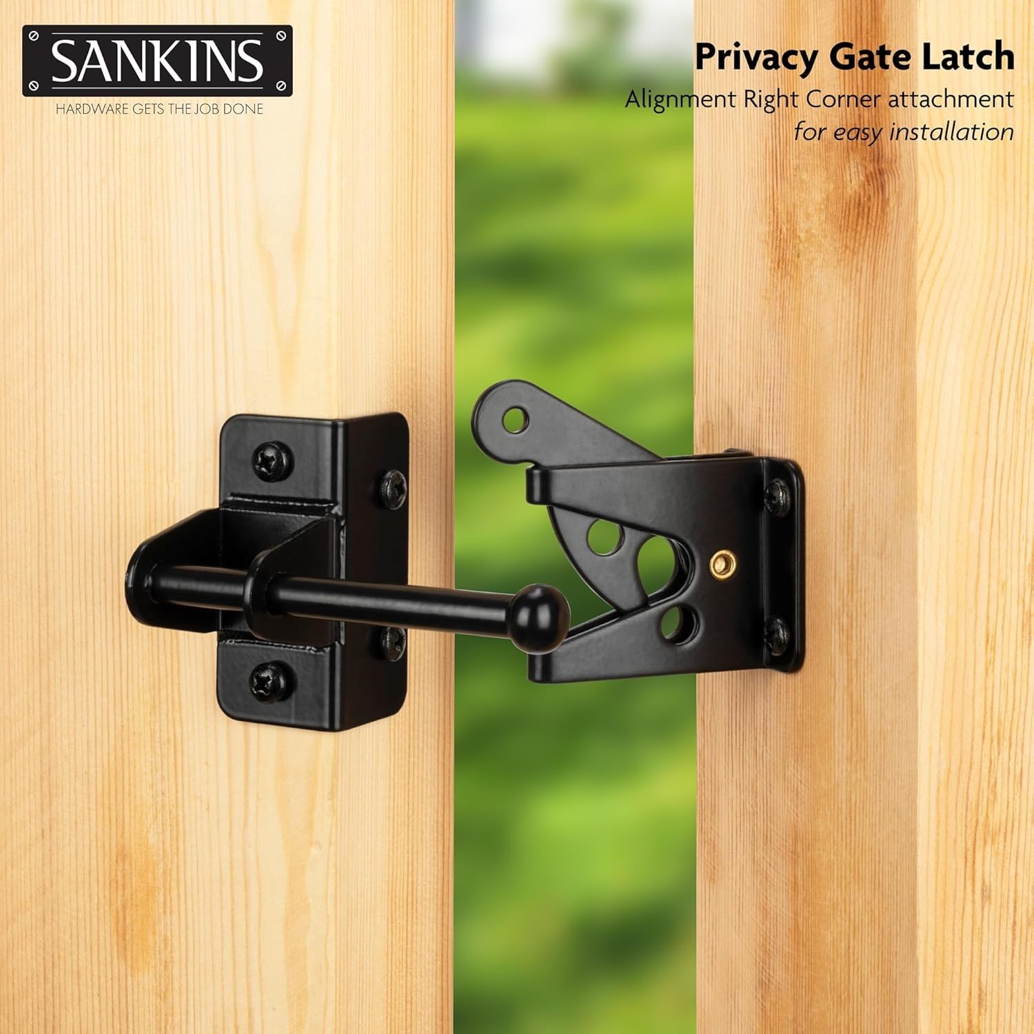 Versatile Self-Locking Gate Latch for Pool & Garden - Easy Install, Weatherproof