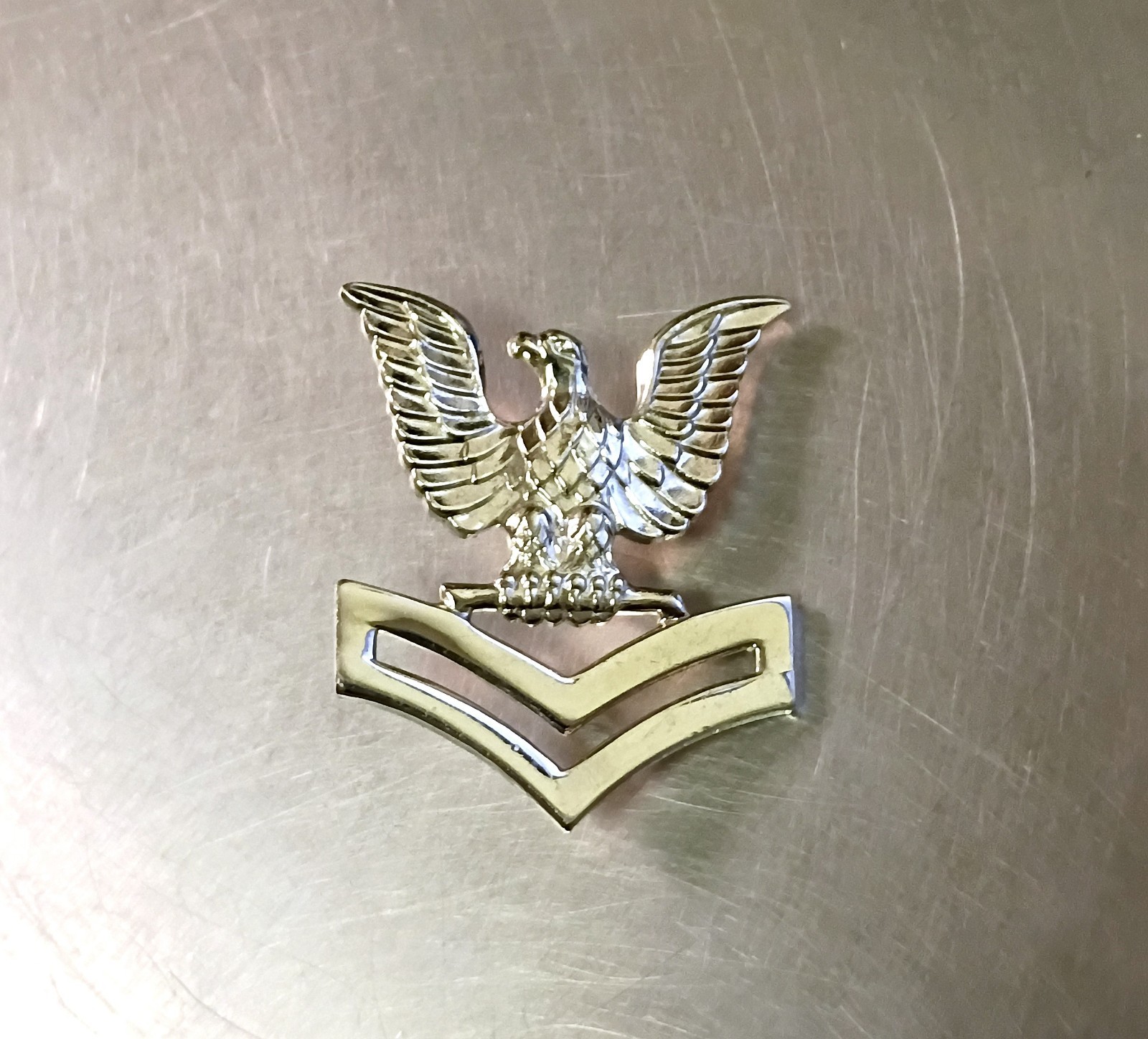 US Navy USN E-5 Petty Officer Second Class Cap Device Silver (#1)
