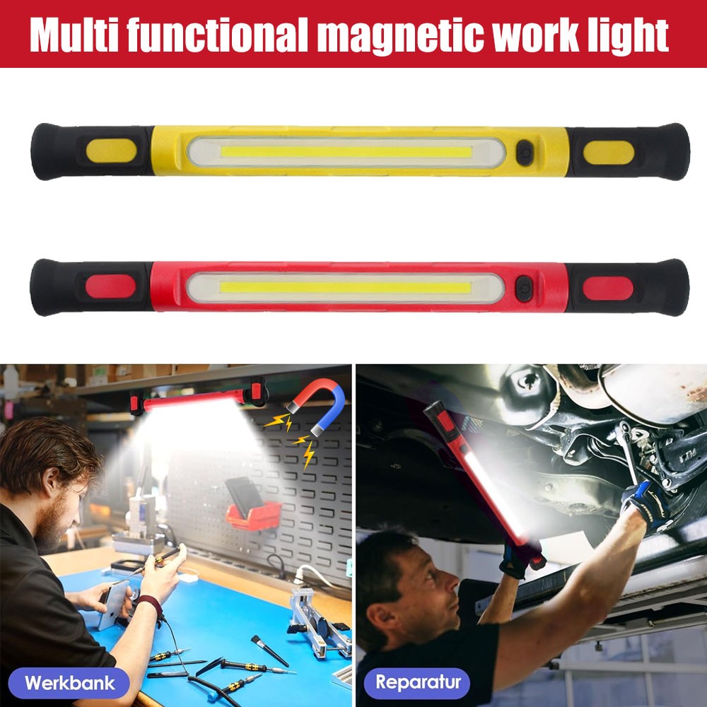 1250LM Magnetic Work Light 20W Rechargeable LED Light Bar Camping light w/ hook