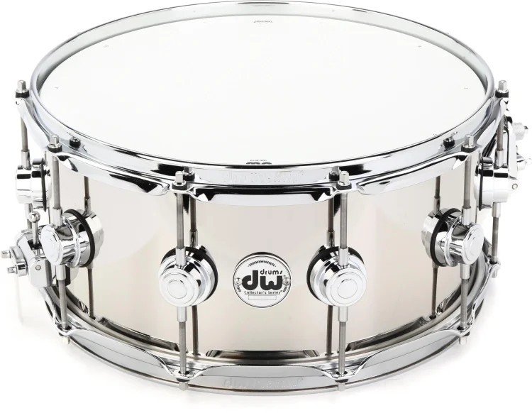 DW Collector's Series Metal Snare Drum - 6.5 x 14-inch - Nickel Over Brass -