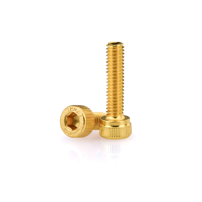 Allen Cap Screws Bolts Titanium Plated Gold Socket Screw M2 M2.5 M3 M4 M5