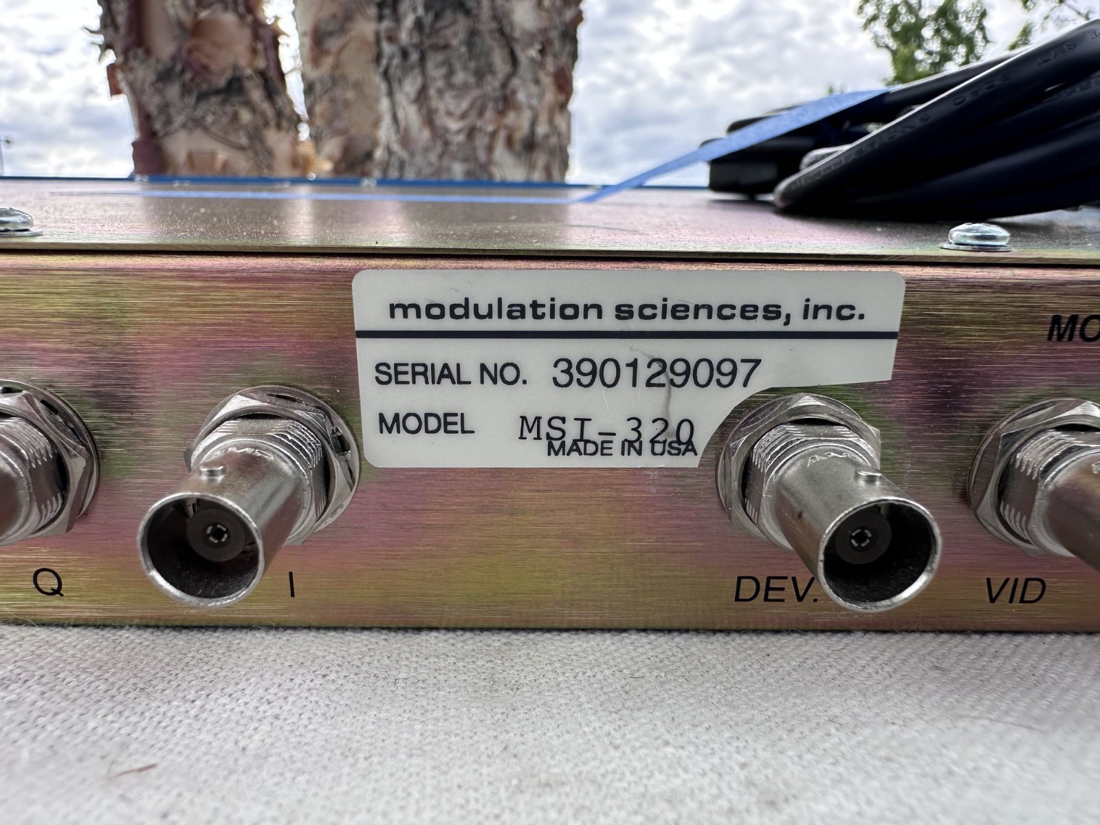 Modulation Sciences MSI-320 Precision Video Demodulator Broadcast / RF /Lab Rack