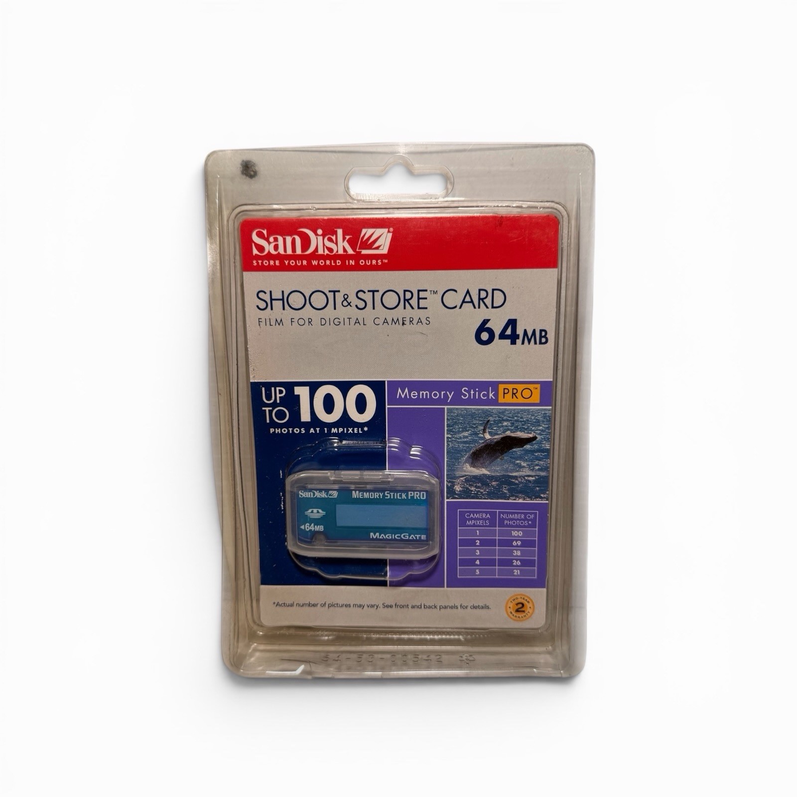 NEW SanDisk Memory Stick Pro Magic Gate 64MB Genuine Camera Memory Card