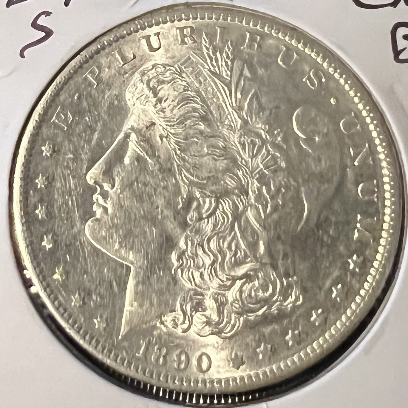 1890-S MORGAN SILVER DOLLAR CHOICE UNCIRCULATED   ACTUAL COIN  #10147