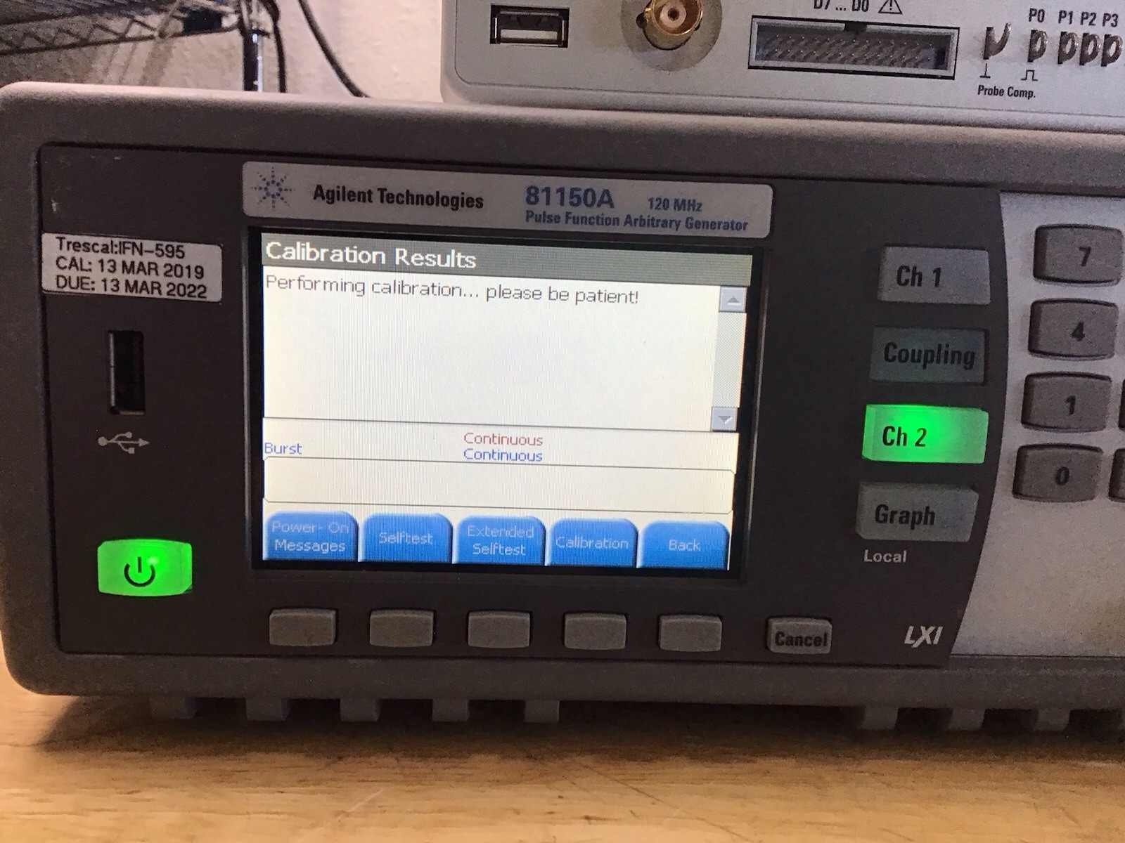 Agilent Keysight 81150A Pulse Function Arbitrary Generator w/Opt. 2 CHANNEL!