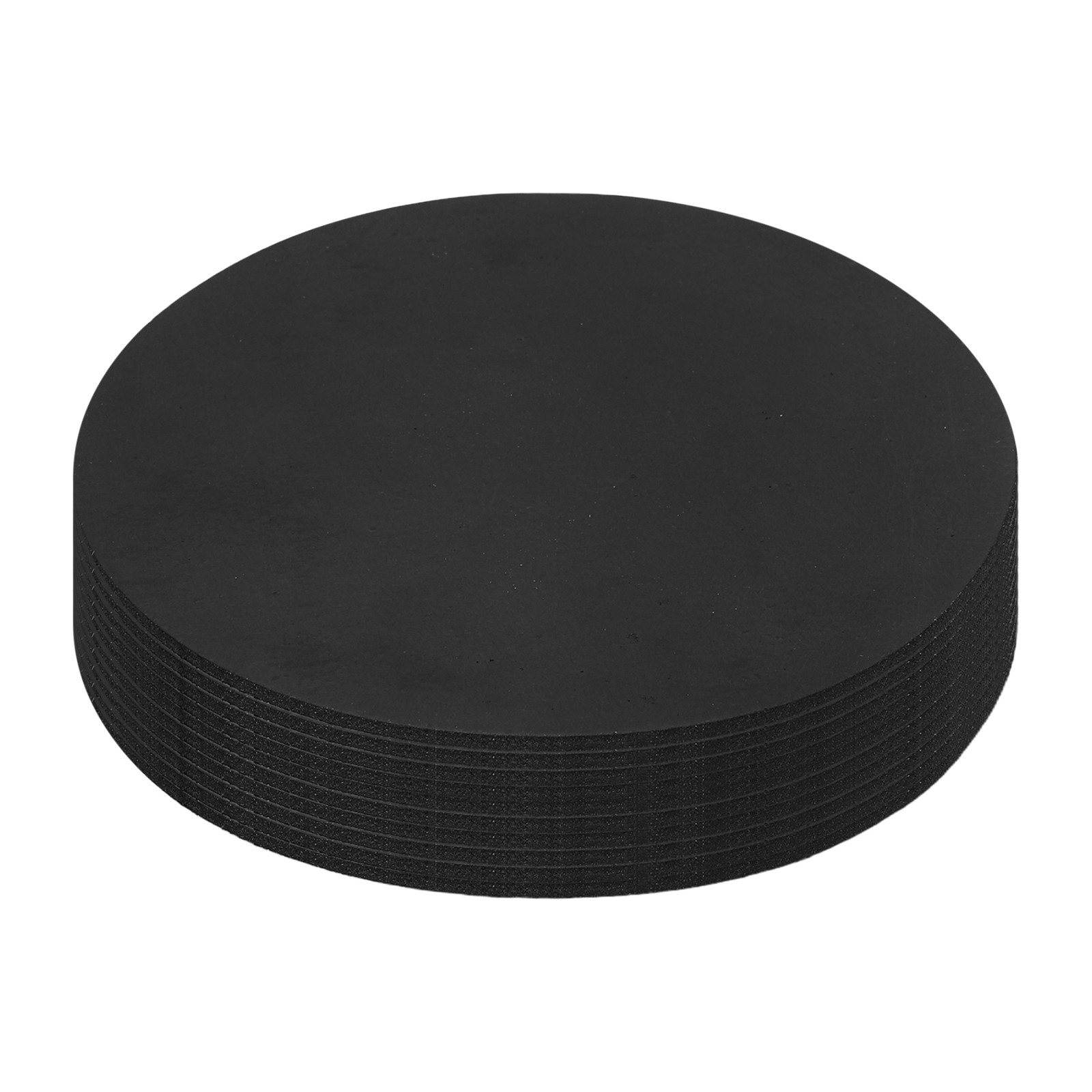10Pcs Non Slip Furniture Pads, 85x1.7mm Round Rubber Furniture Grippers, Black
