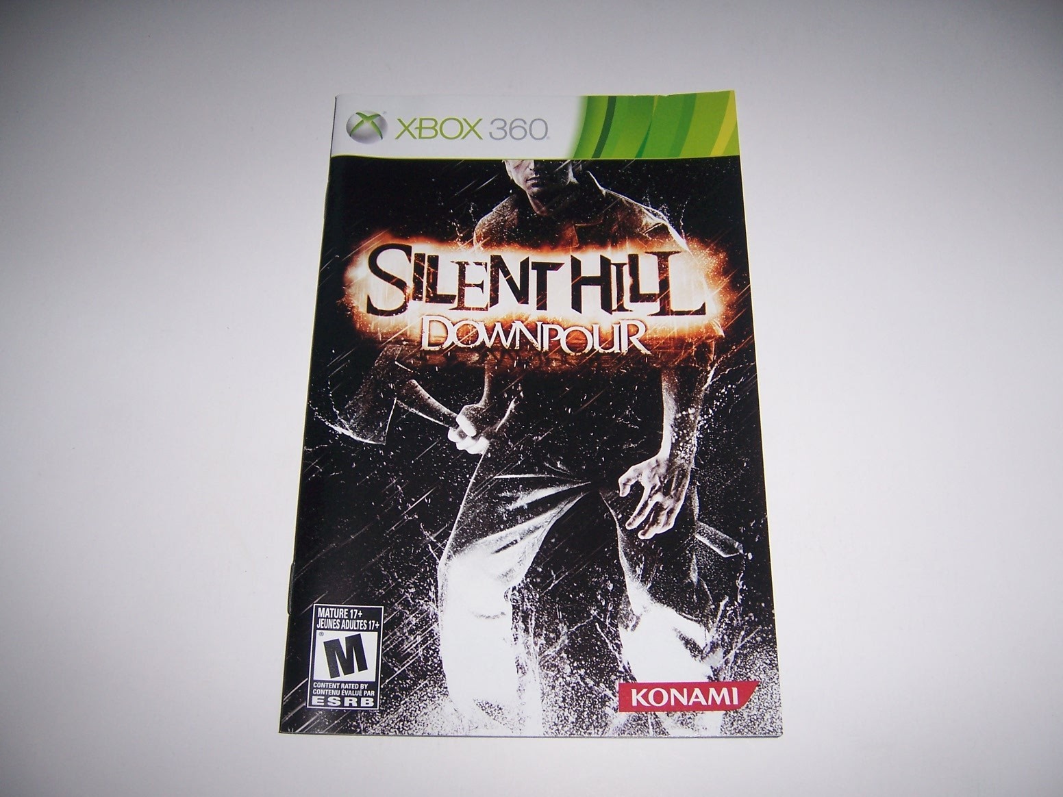 Original Authentic Instruction Book Manual Xbox 360 For Silent Hill Downpour