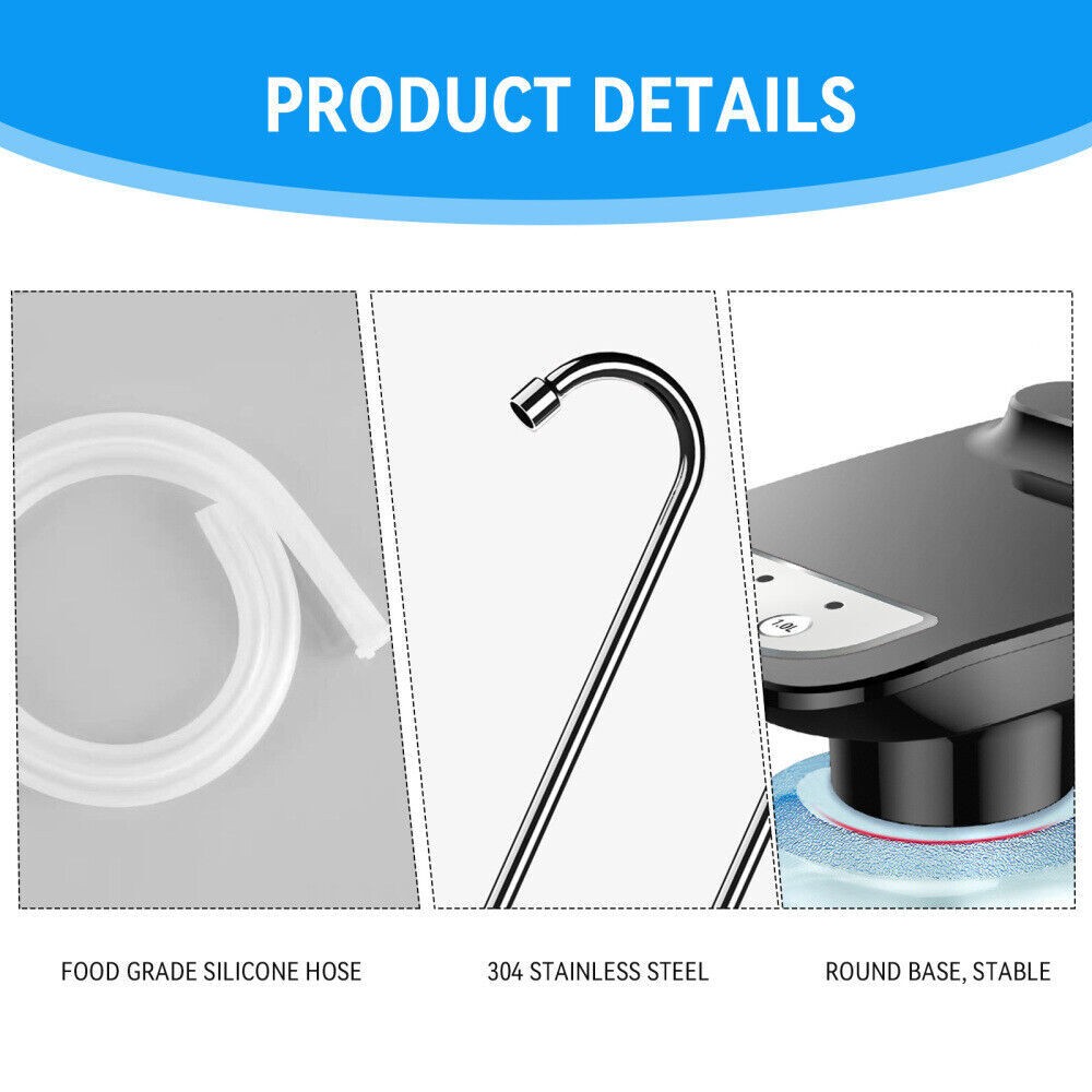 5 Gallon Water Bottle Switch Pump Electric Automatic Universal Dispenser USB
