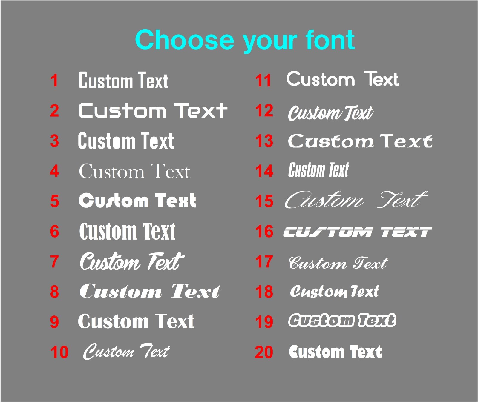 Custom Text truck windscreen decal. FREE POSTAGE. Custom Text CHOOSE A FONT!!!!