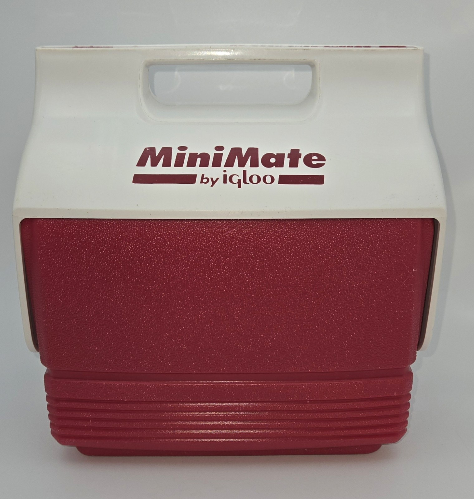 VINTAGE 1989 Igloo Mini Mate Cooler, Red, Push Button Open, Made in USA