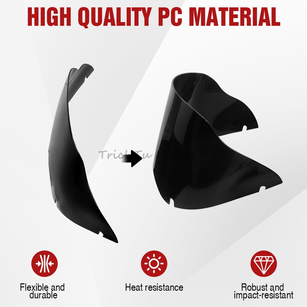9.5" Black Windshield Windscreen For Touring Road Glide Custom FLTRX 2010–2013