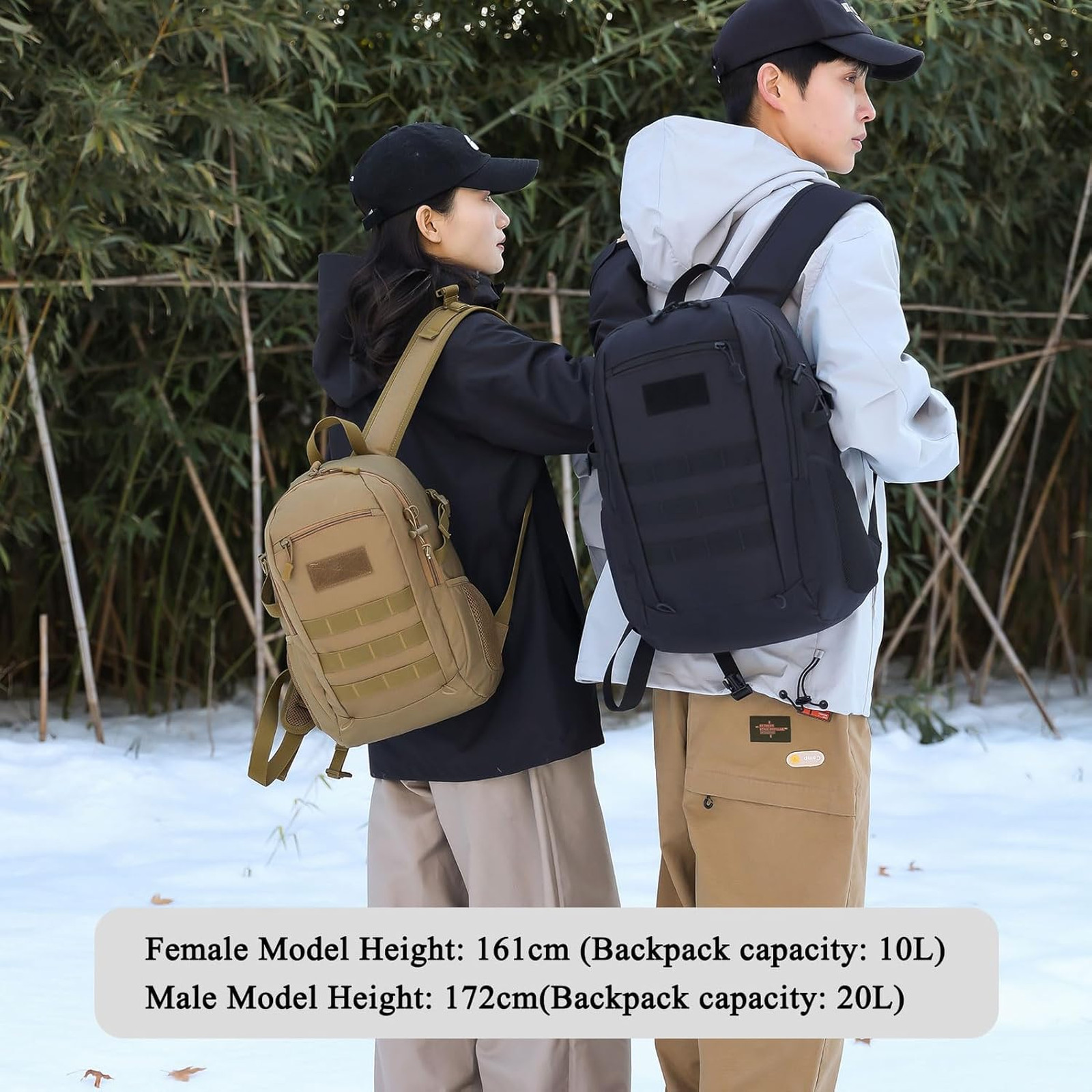 Mini Tactical Backpack MOLLE Waterproof Nylon 10L X-Small Camping Daypack Bag