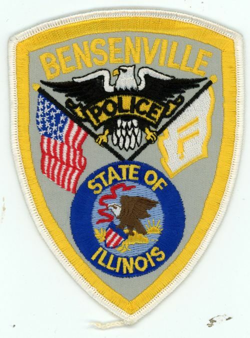 ILLINOIS IL BENSENVILLE POLICE NICE SHOULDER PATCH SHERIFF