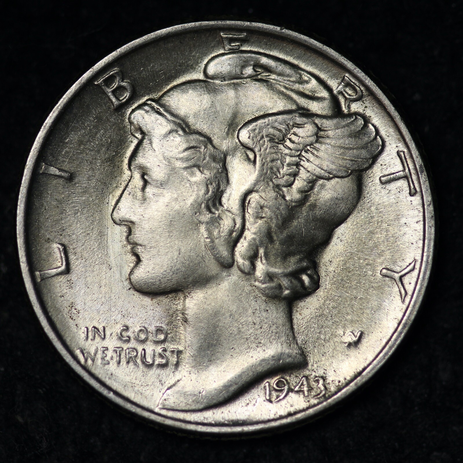 1943 Mercury Silver Dime GEM BU *UNCIRCULATED* MS E319 DJL