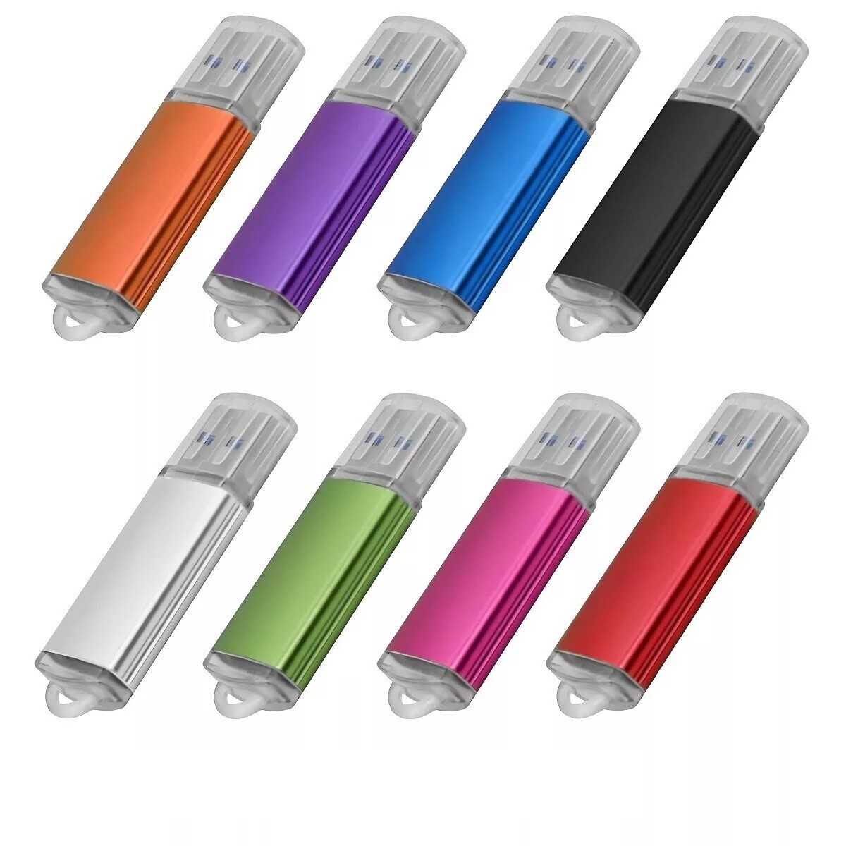 Wholesale 5/10 Pack Keychain USB 2.0 Flash Drive Memory Stick Pen Thumb Drive