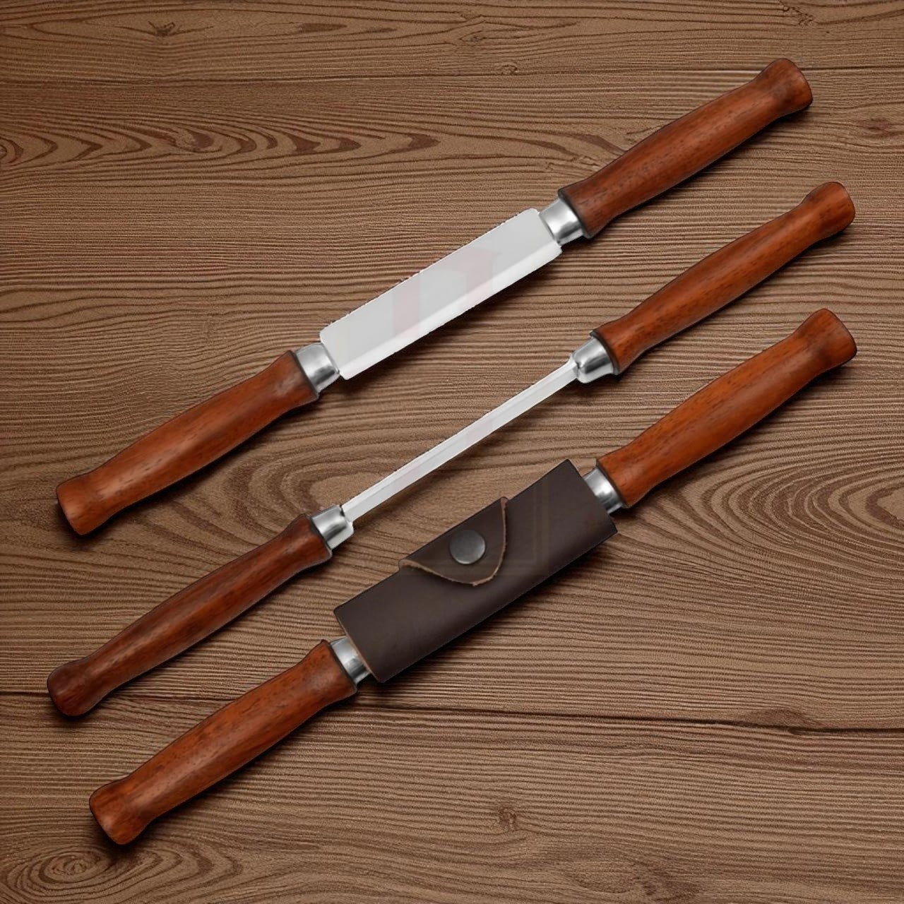 Draw Knife - Classic Wood Carving Tool. Straight Splitting Drawknife