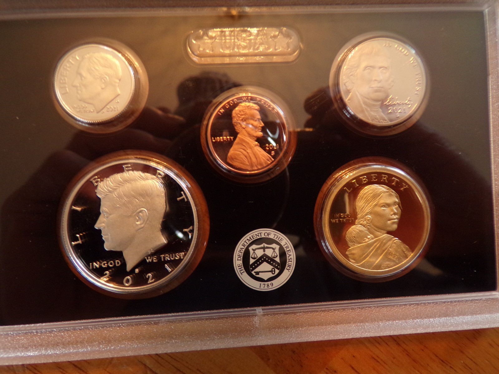2021 s United States Silver Proof 7 coin Set.