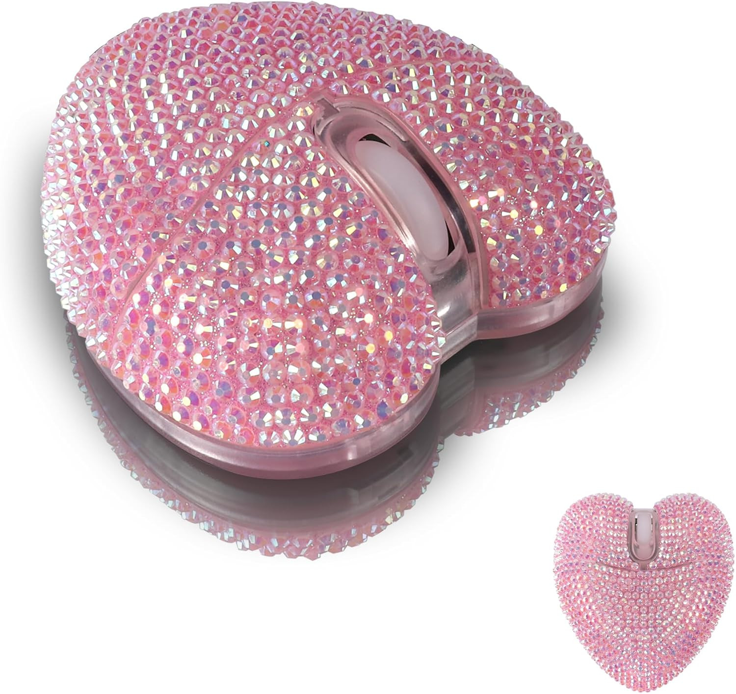 Wireless Bluetooth Mouse, Rechargeable Silent and Stylish Heart-Shaped Mouse ...