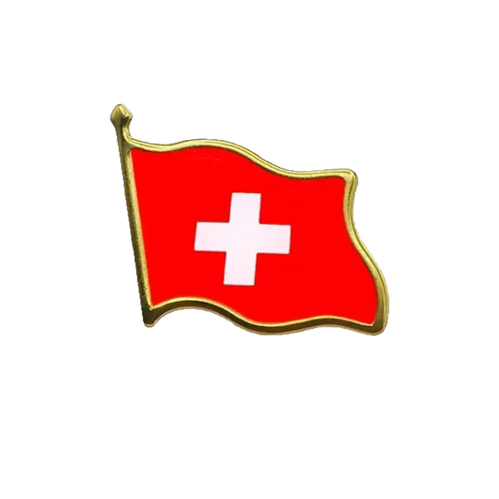 Switzerland Pin Flag Swiss Flag Pin Button Switzerland