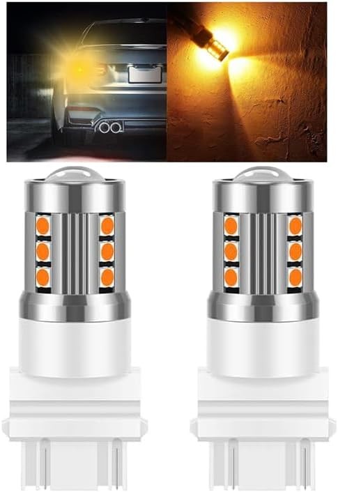 3157 T25 LED Car Turn Signal Bulbs, 2PCS Super Bright Automoti Color: A/Yellow