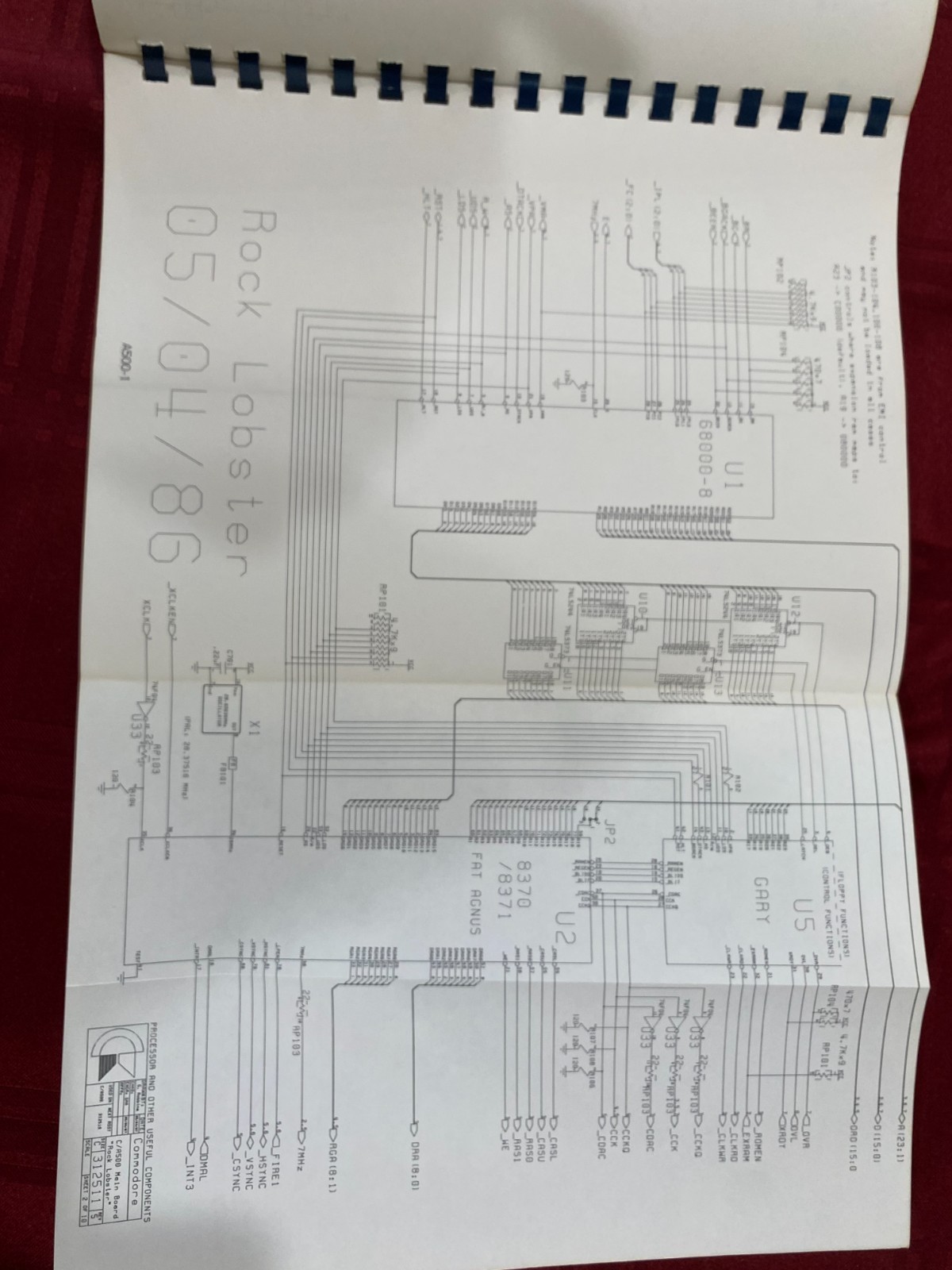 COMMODORE AMIGA A500/A2000 TECHNICAL REFERENCE MANUAL