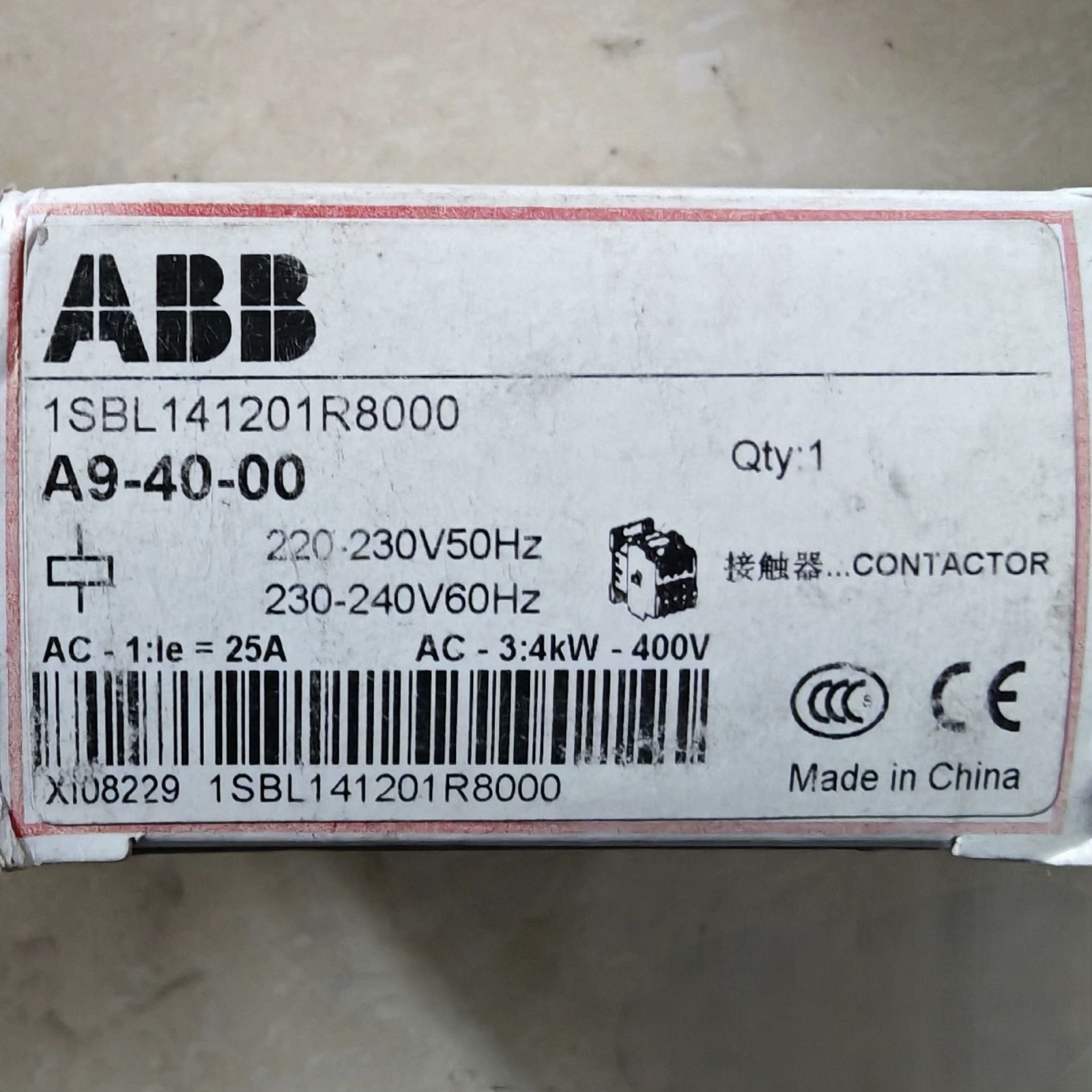 ABB A9-40-00 Contactor