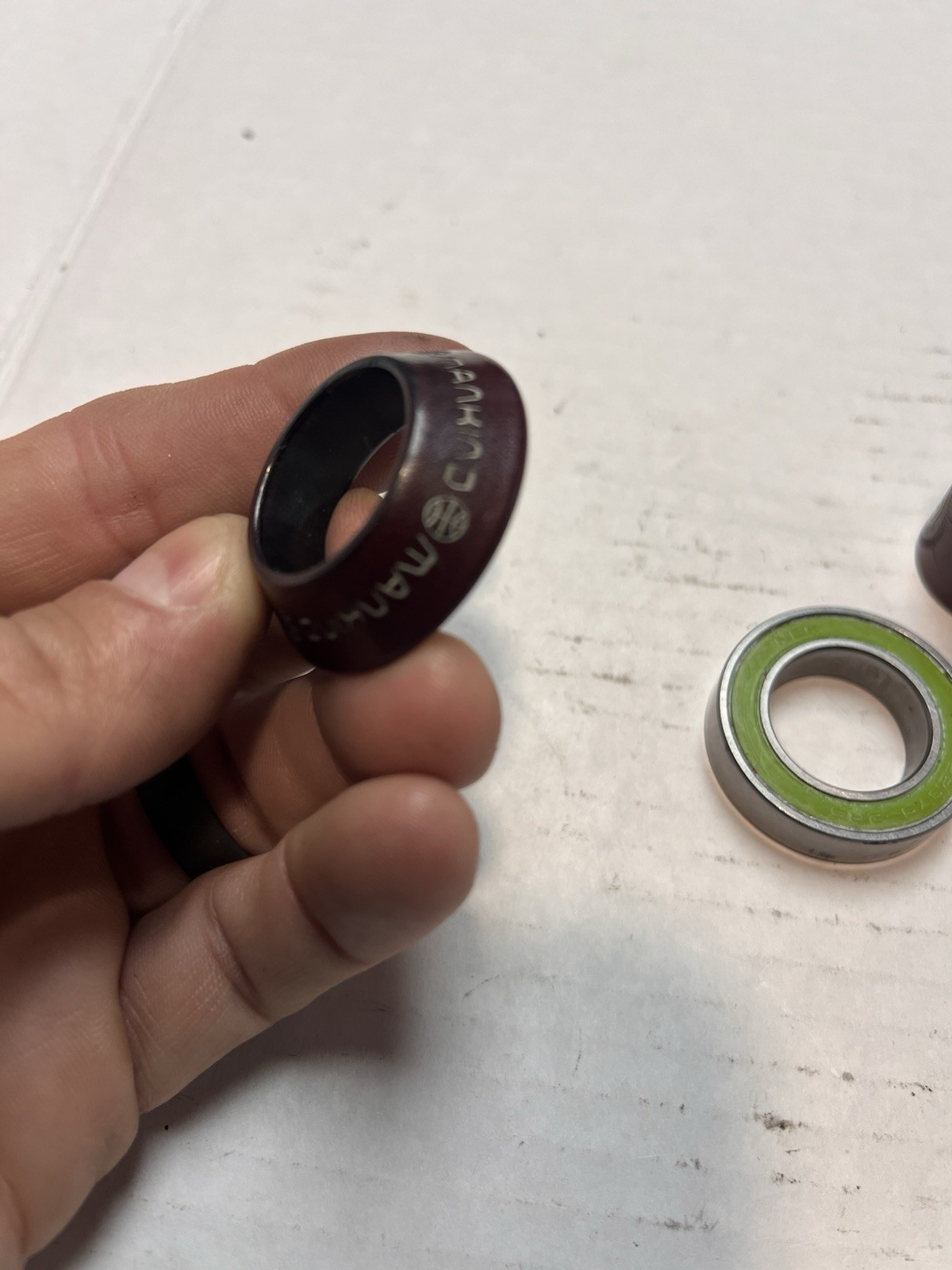 Mankind Bmx Spanish Bottom Bracket 22m Spindle Hole Dark Red