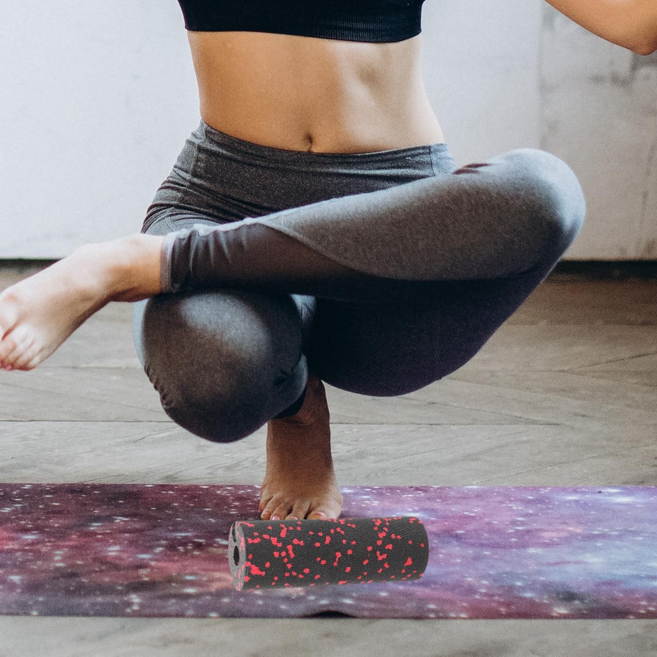 POPETPOP Mini Foam Roller 5.9In EPP High-Density Trigger Point As Shown