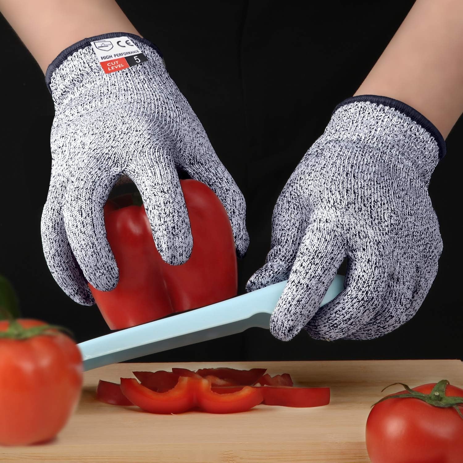 2PCS Cut Resistant Gloves, Cutting Gloves Level 5 Protection for Kitchen