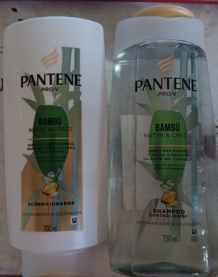 PANTENE SHAMPOO BAMBU 750ml Y ACONDICIONADOR - 700ml