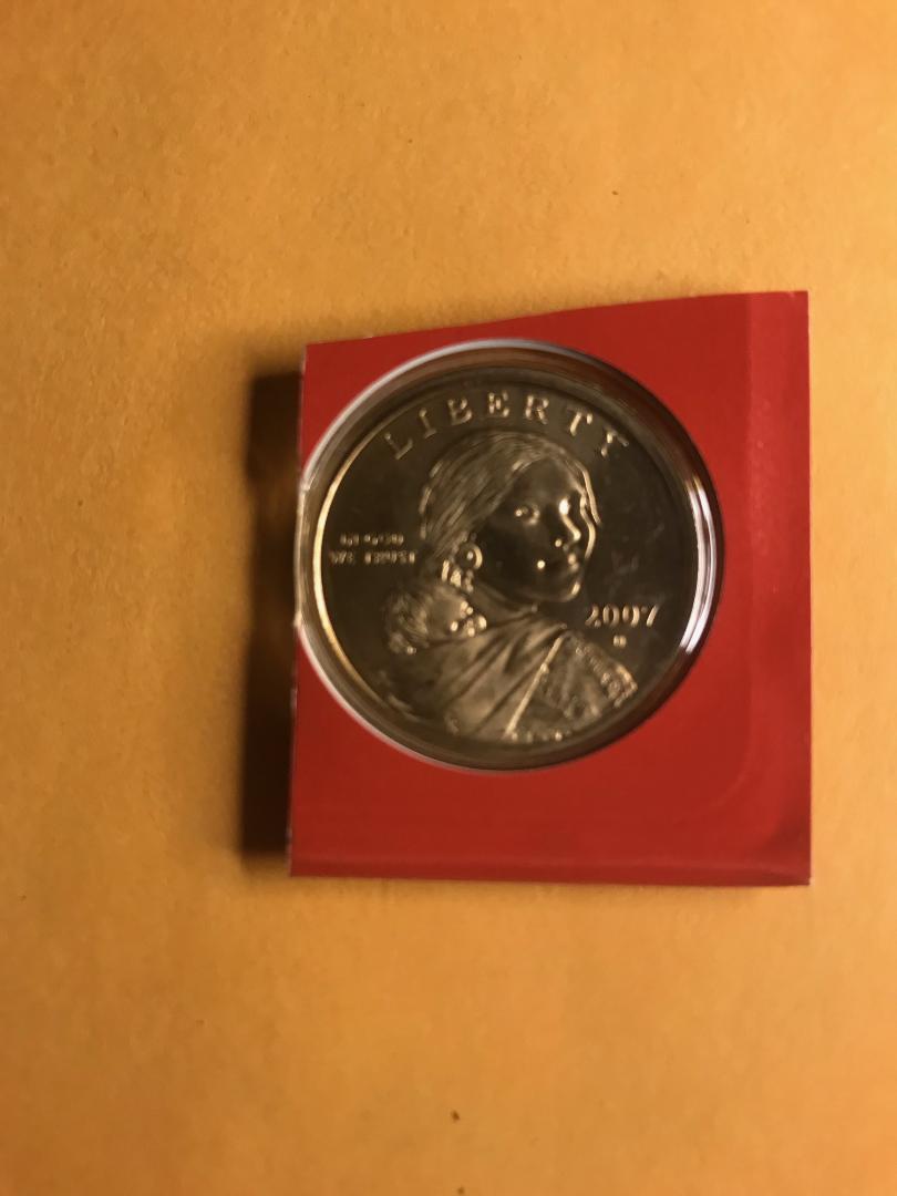 2007 P+D UNCIRCULATED SACAGAWEA DOLLAR STILL IN MINT CELLO NICE L@@K