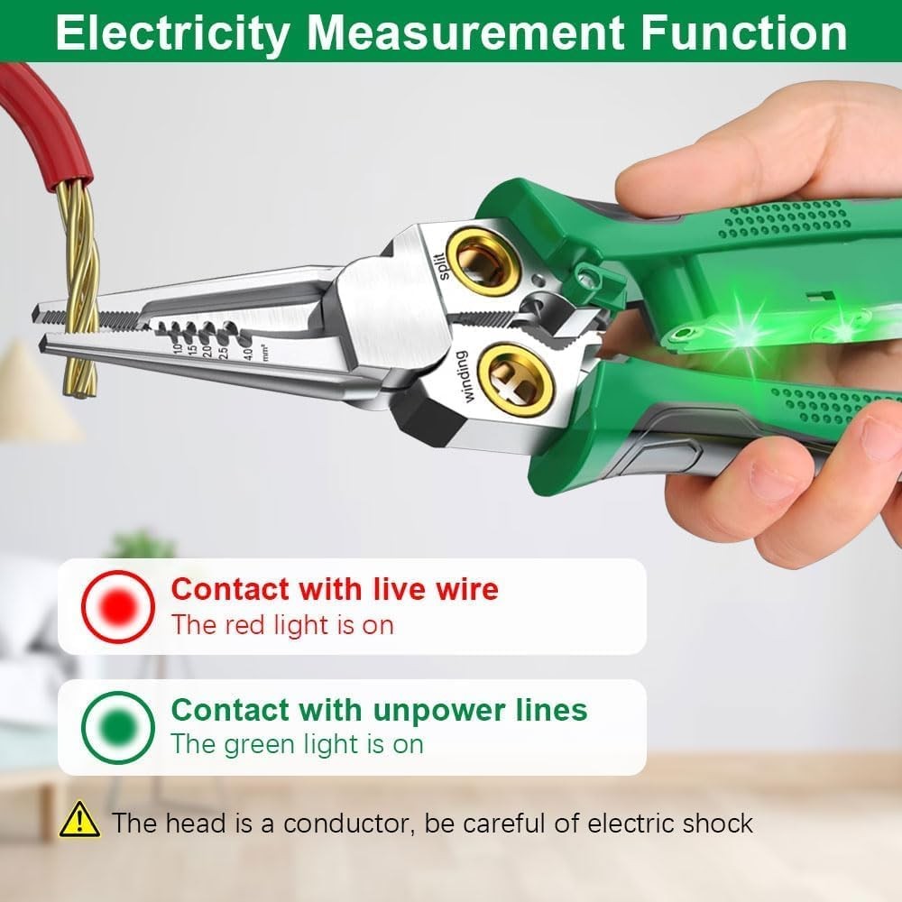 8 In 1 Wire Stripper Twisting for Cutting and Pulling Wires, Cable Scissors
