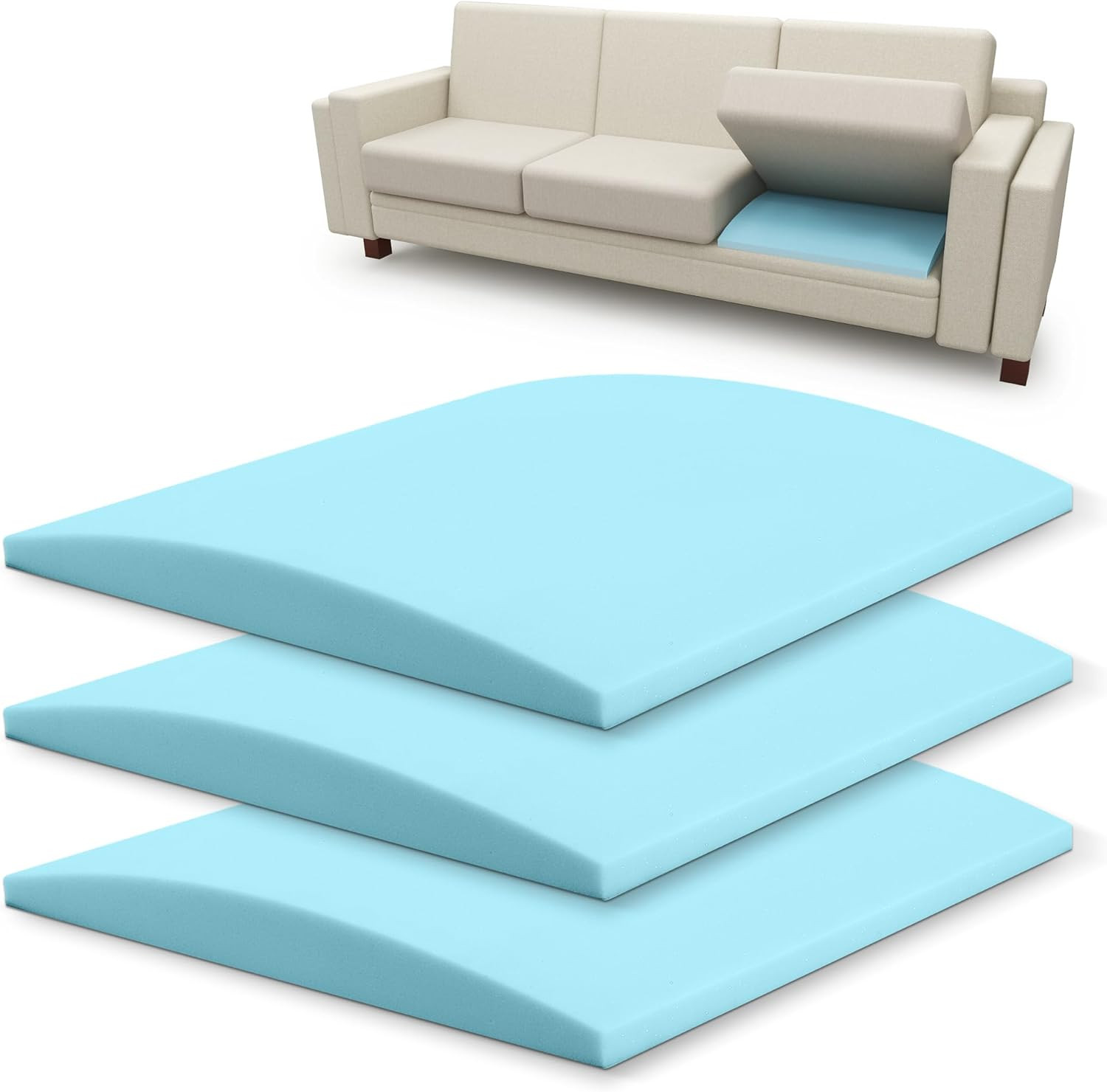 Couch Sofa Cushion Support for Sagging Seat Arched Furniture Seat under Cushion