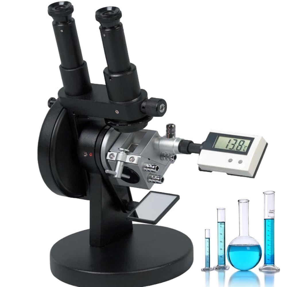 Binocular Abbe Refractometer with Range 1.3000-1.7000nD Brix 0.0-95% for Sugar