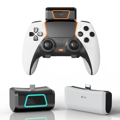 Rechargeable 2000mAh Battery Pack for PS5 DualSense/Edge Controller, Wireless Ch