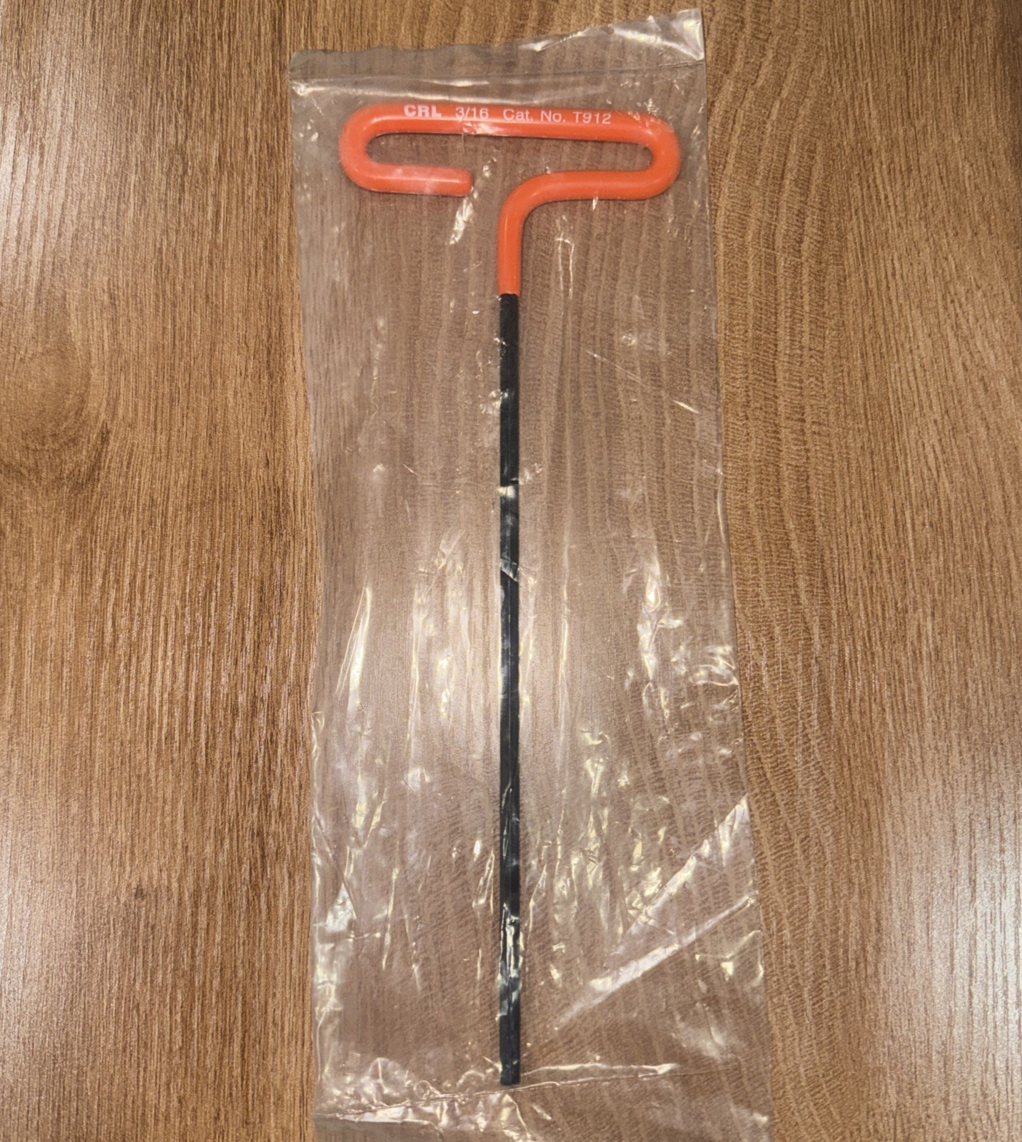 CRL T912 3/16" Specialty T-Handle Hex Wrench - 9" Length