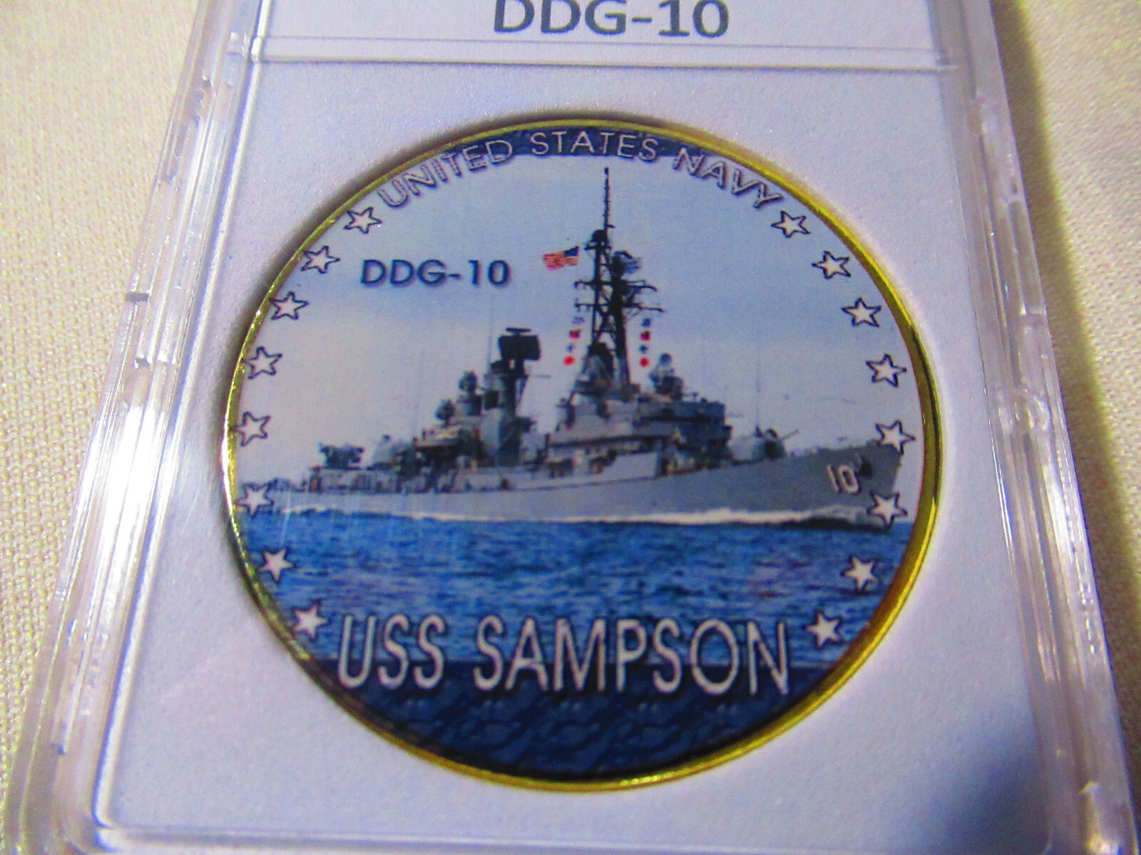 US NAVY - USS SAMPSON (DDG-10) Challenge Coin