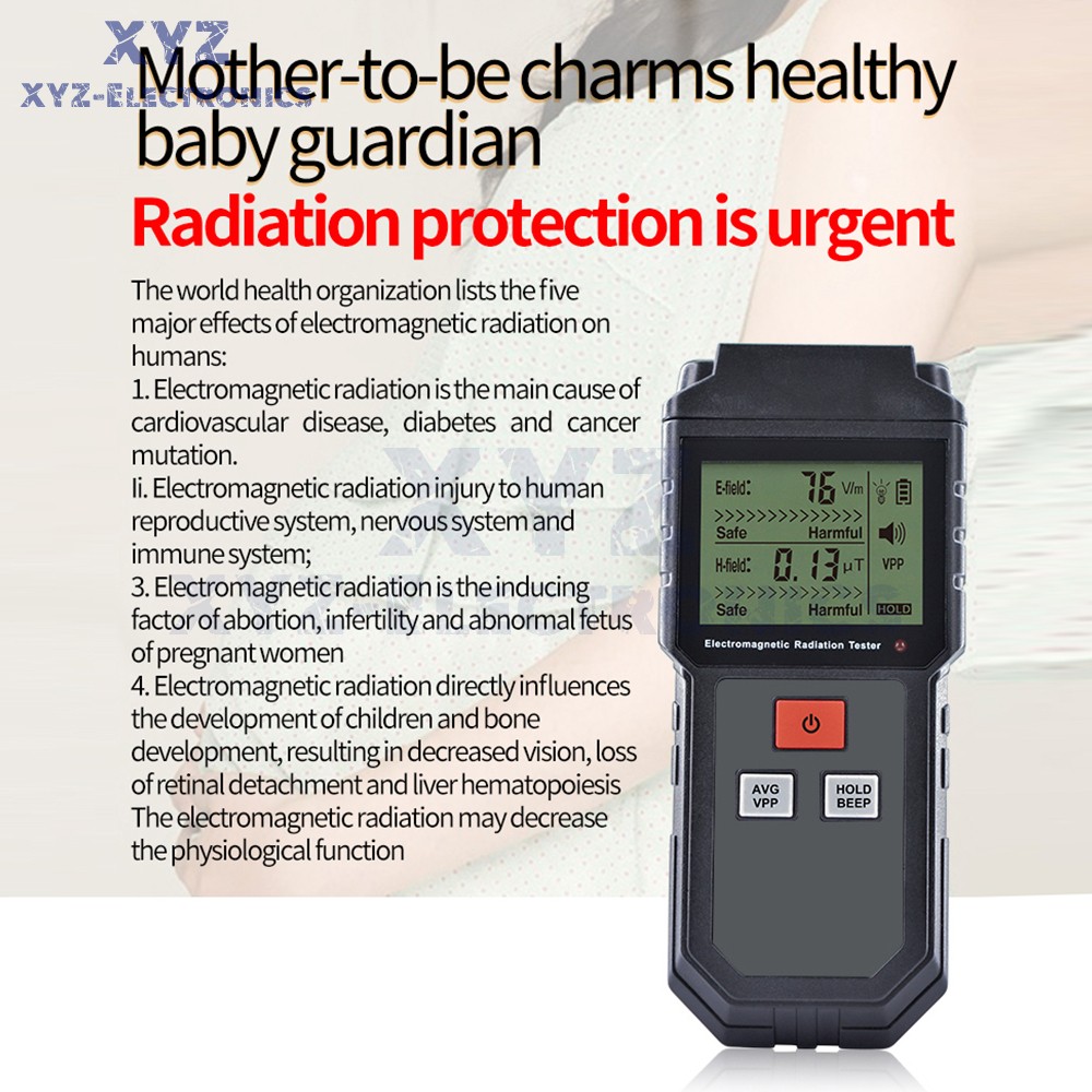 ET825 Electromagnetic Field Radiation Detector Tester EMF Meter Dosimeter Meter