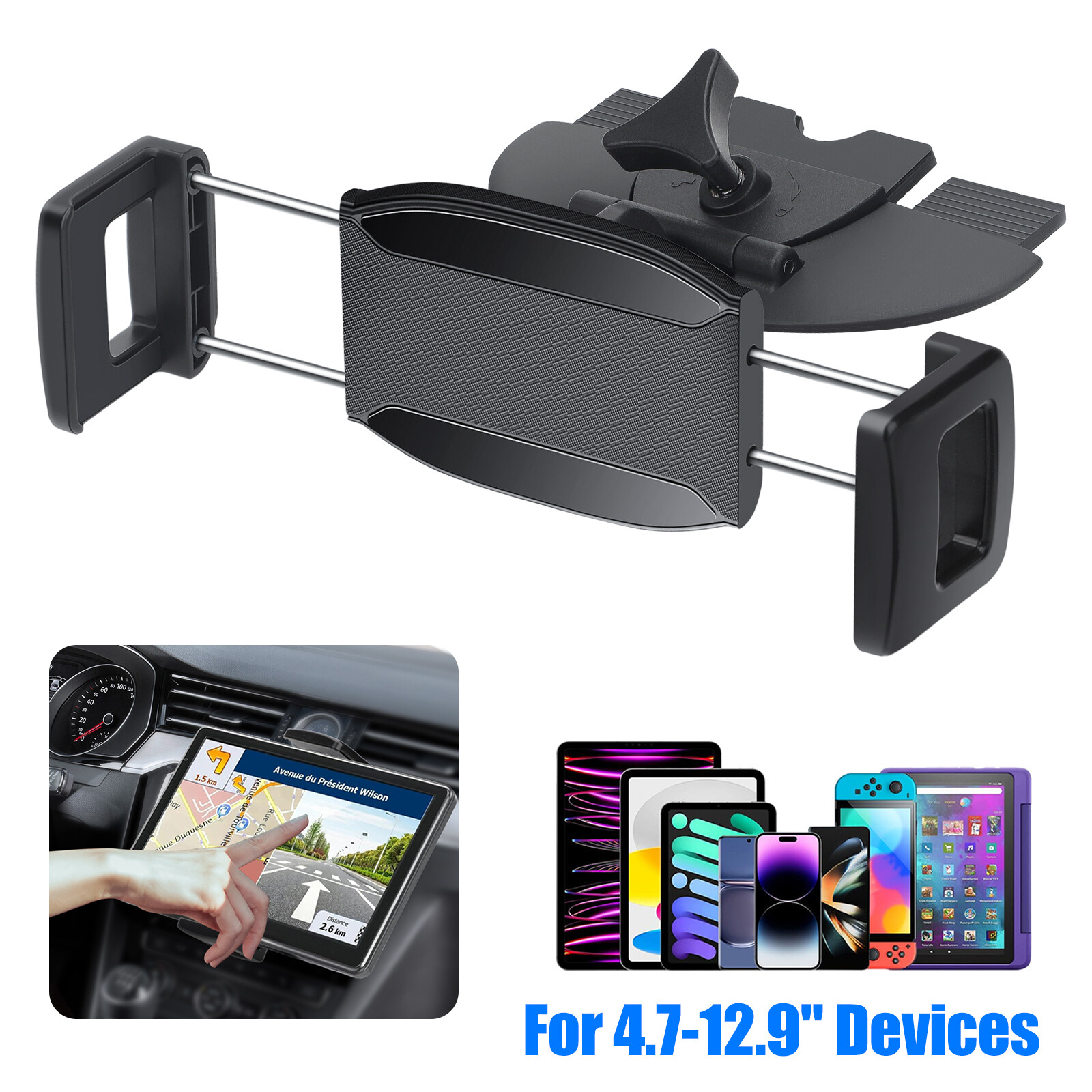 CD Slot Car Phone Tablets Holder Universal Car Mount for iPhone Samsung iPad