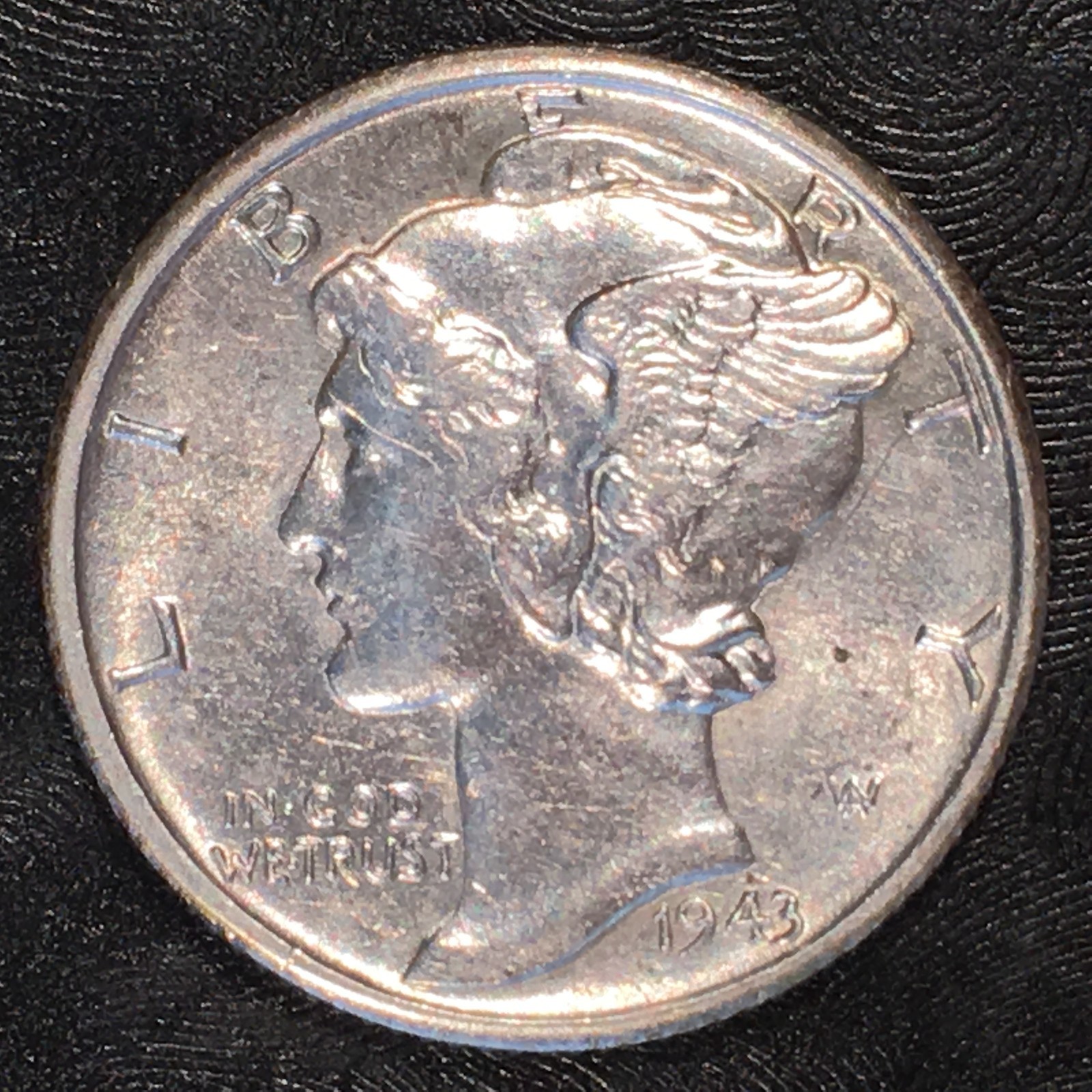 1943-D Mercury Dime - Nearly Uncirculated - High Quality Scans #G554
