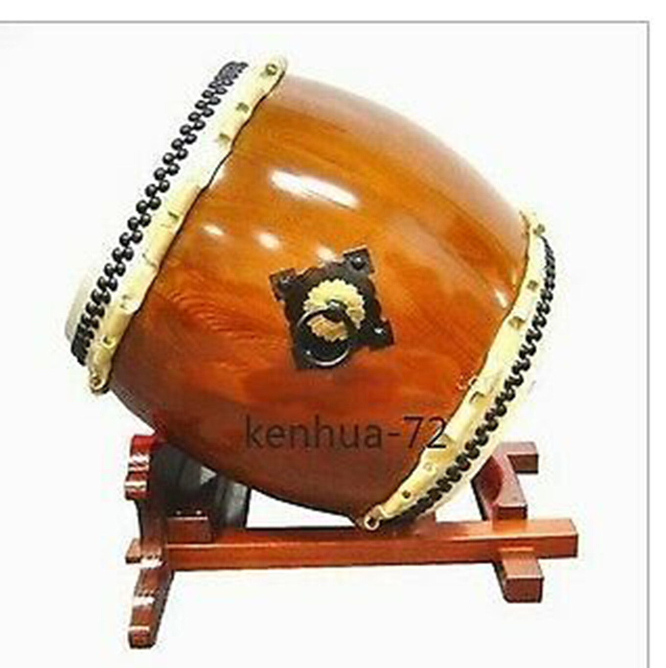 Japanese Ghost Drum, Buddhist Drum, Temple Drum (including Drum Stand)