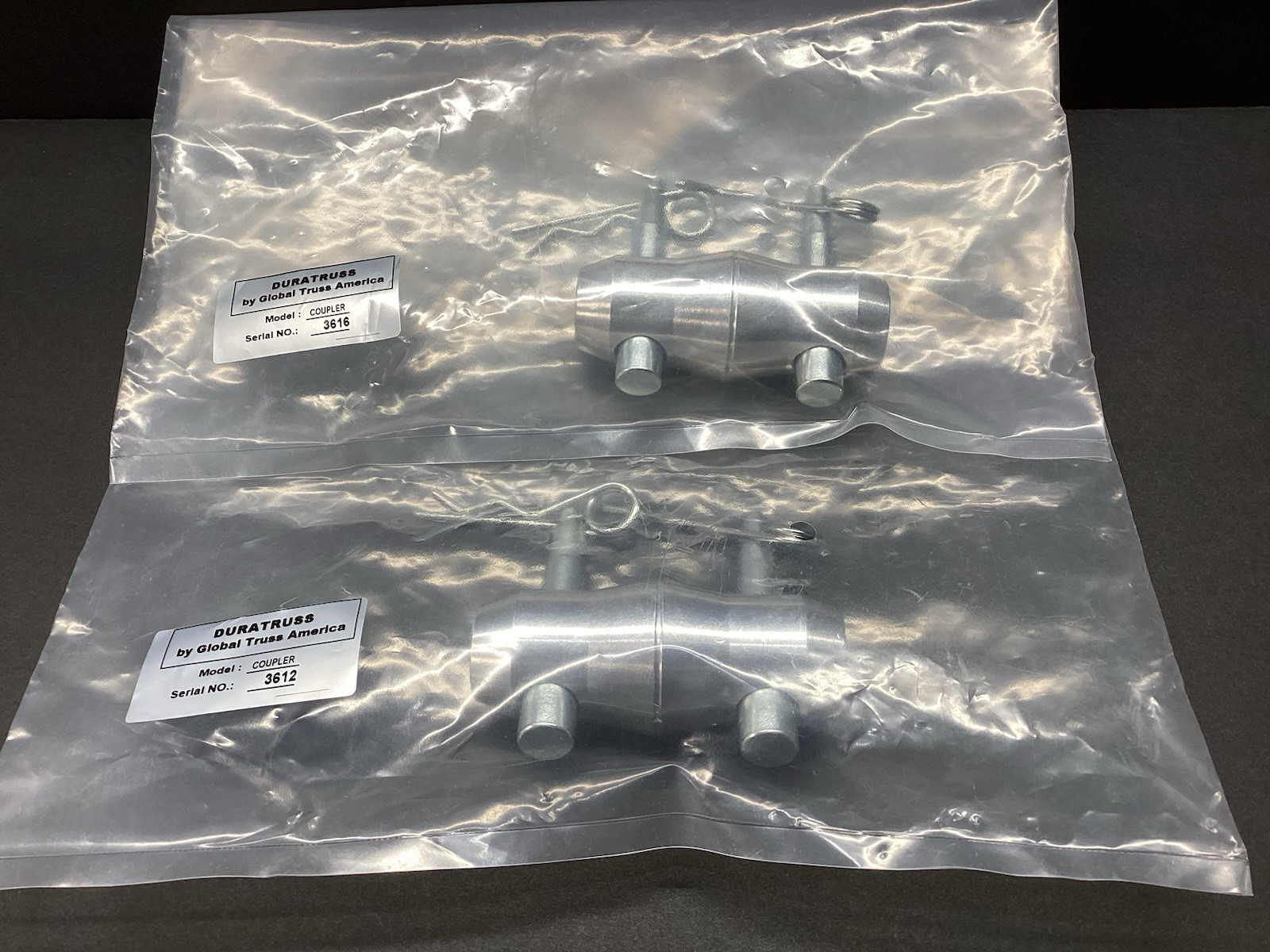 Global Truss Coupler Double Ended Conical Coupler for F31/F32/F33/F3 Lot Of 2