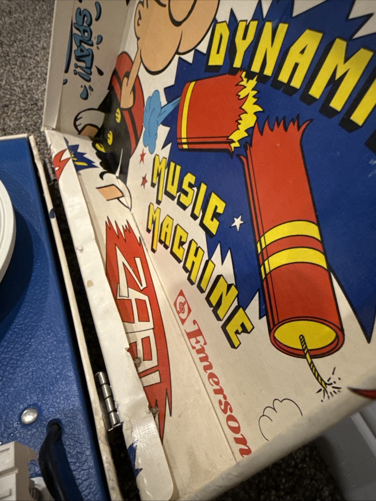 VTG Emerson Popeyes Dynamite Music Machine Record Player In Case King Features