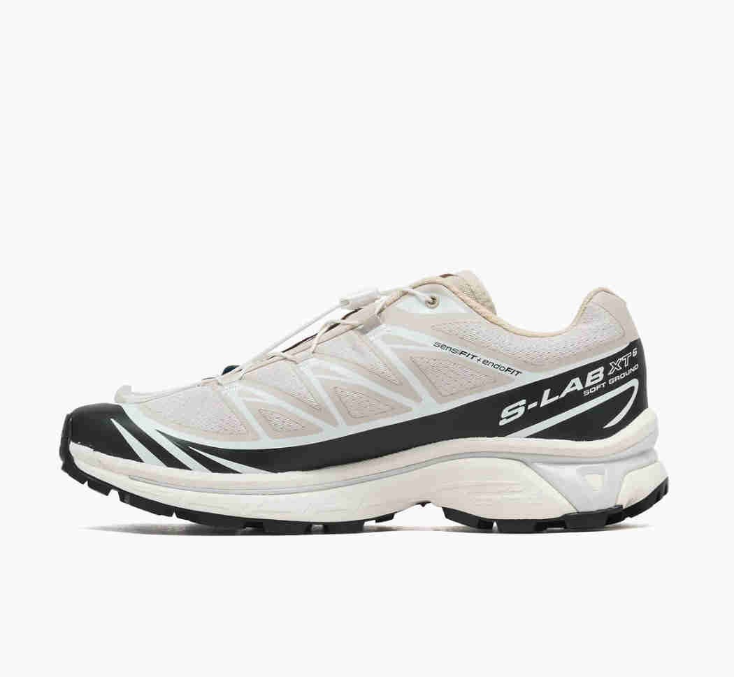 Salomon XT-6 Rainy Day Black White L47989700 Men Size