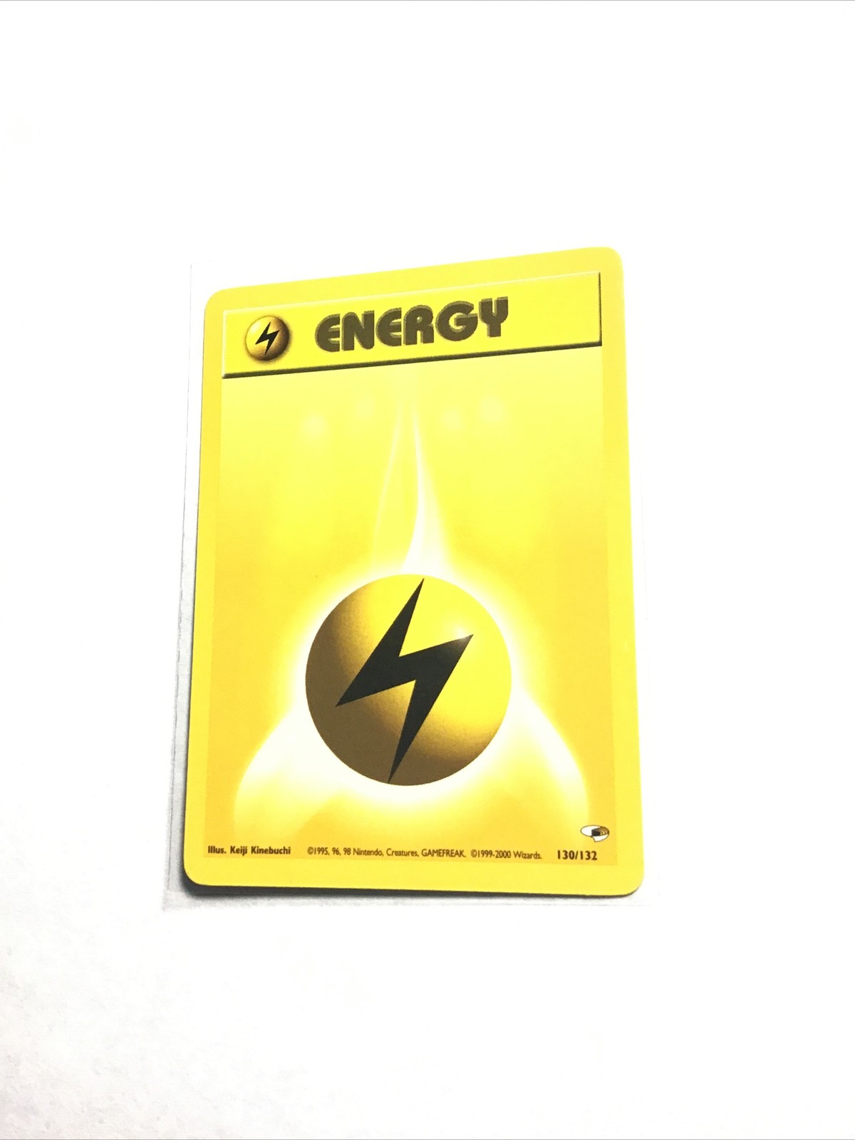 LIGHTNING ENERGY - 130/132 - Gym Heroes - Pokemon Card - NM