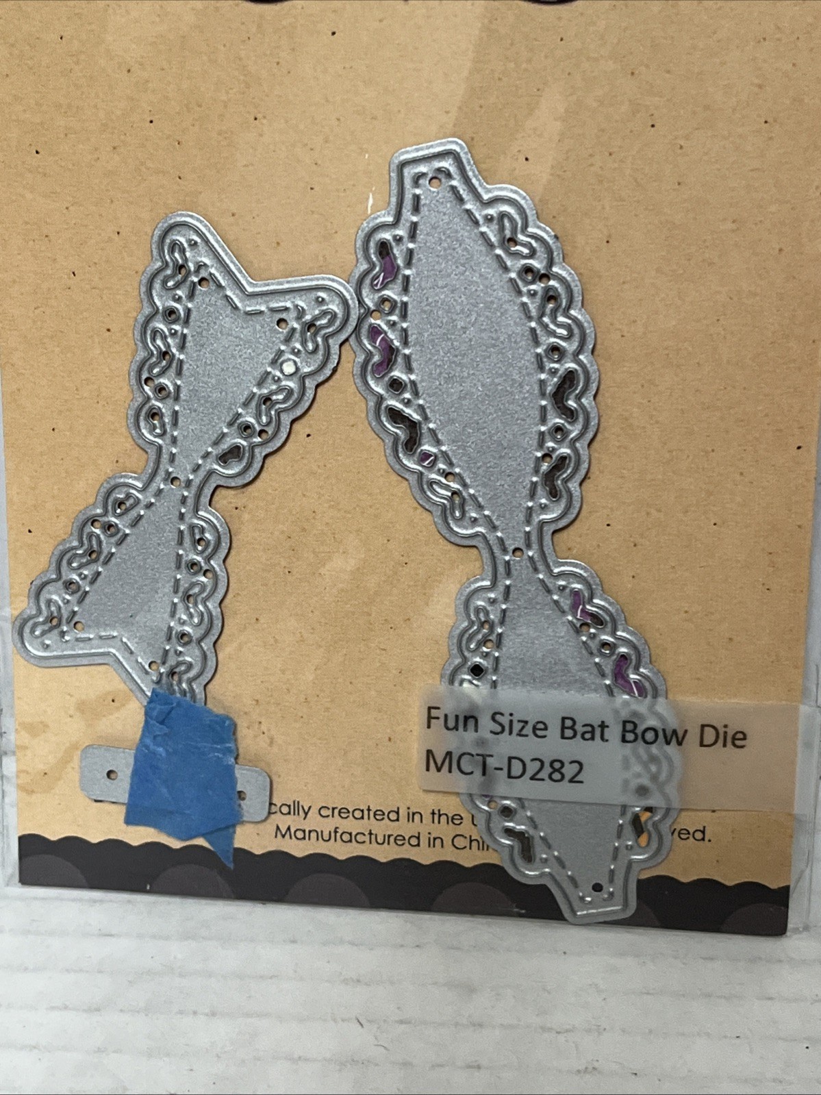 My Creative Time, Small Bat Bow, Fun Size Bat Bow Die Set MCT-D285, MCT-D282