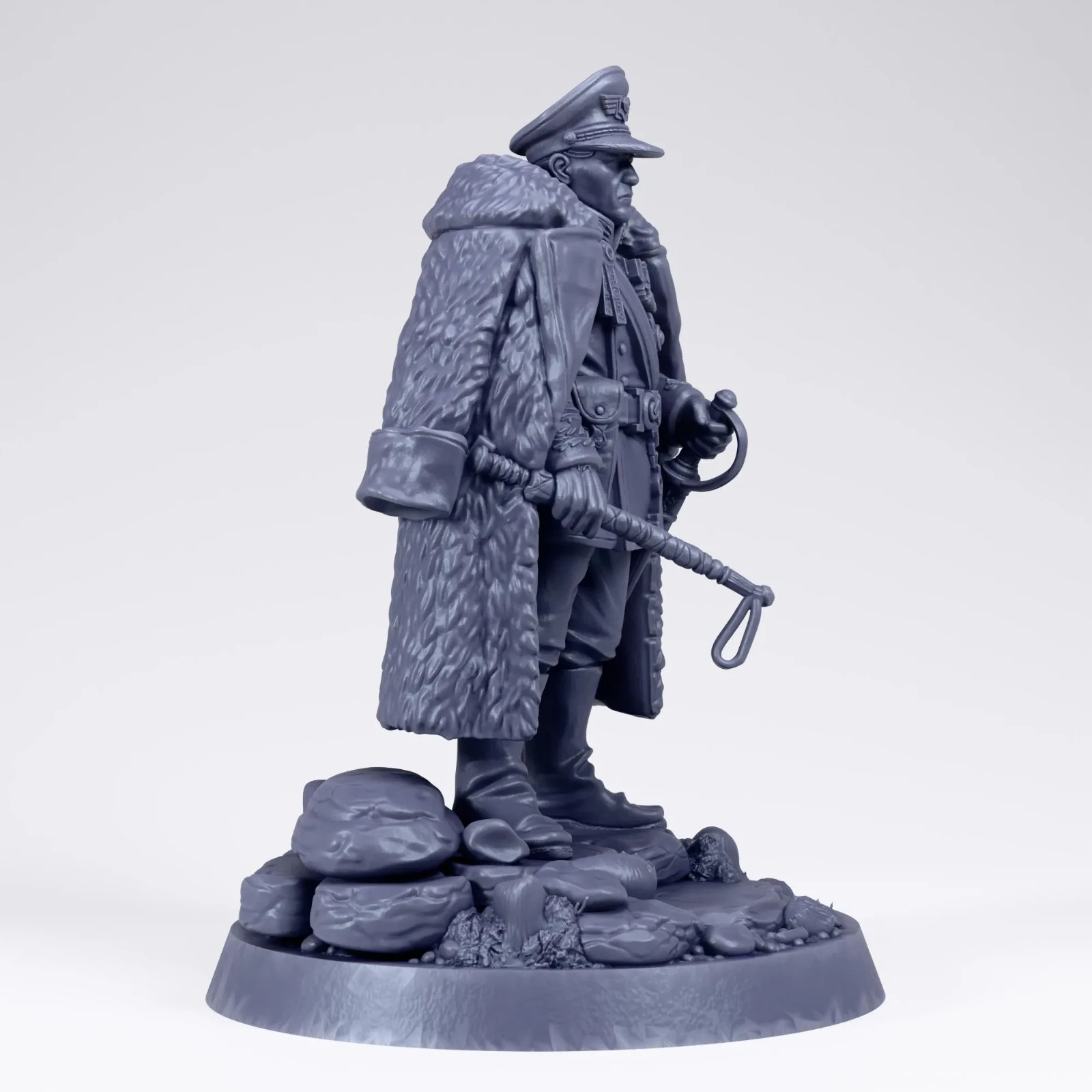Grimdark Commissar General - Tabletop Sci Fi Proxy Wargaming Miniature